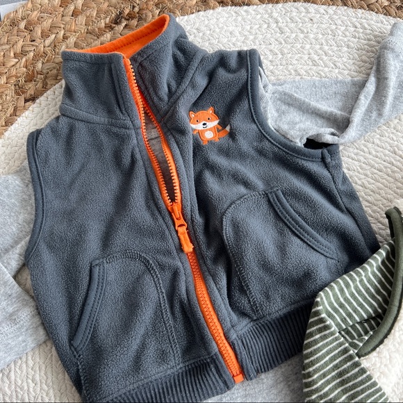 Onesie & zip up Vest Bundle • 6 months - Picture 6 of 9